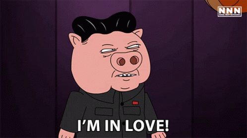 Im In Love Eric Bauza GIF - Im In Love Eric Bauza Pig Jong Un GIFs