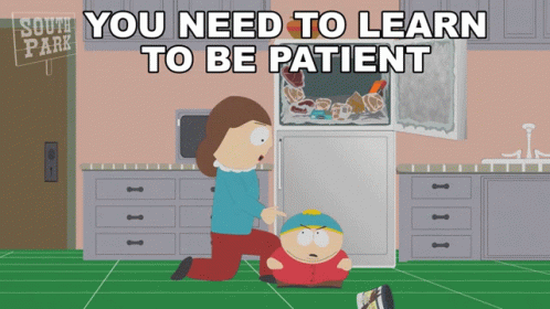 You Need To Learn To Be Patient Liane Cartman GIF