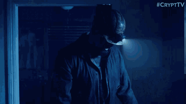 a crypt tv advertisement shows a monster reaching out towards the camera