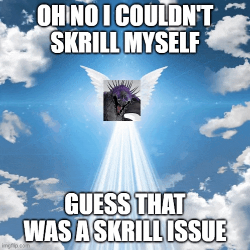 a picture of a dragon with wings coming out of the sky