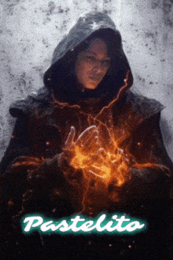 a poster for pastelito shows a woman in a hood