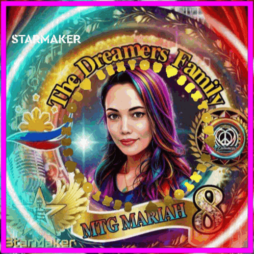 a picture of a woman with the words " the dreamers family " on it