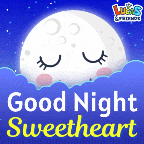 a lucas & friends good night sweetheart poster