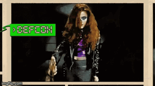 a pixelated image of a woman holding a gun with the url imgflip.com