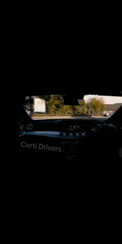 a car dashboard with the words certi drivers written on it