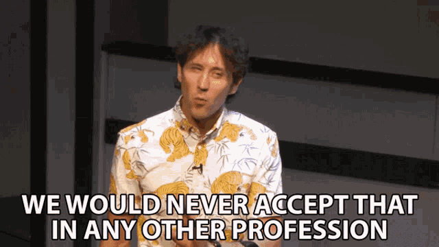 We Would Never Accept That In Any Other Profession Josh Sundquist GIF - We Would Never Accept That In Any Other Profession Josh Sundquist I Was Homeschooled GIFs