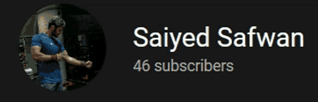 a picture of a man with the name saiyed safwan