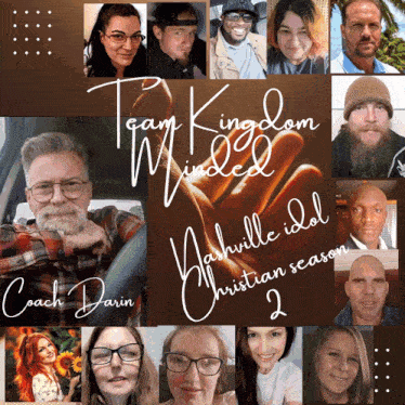 a poster for team kingdom wilded nashville idol