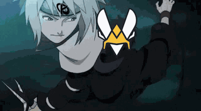 a cartoon of a person with a crown on their face