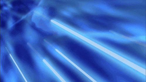a blue background with a few white lines coming out of it