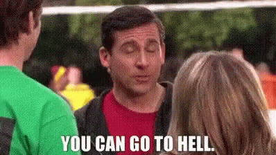 Go To Hell Office GIF - Go To Hell Office Michael Scott GIFs