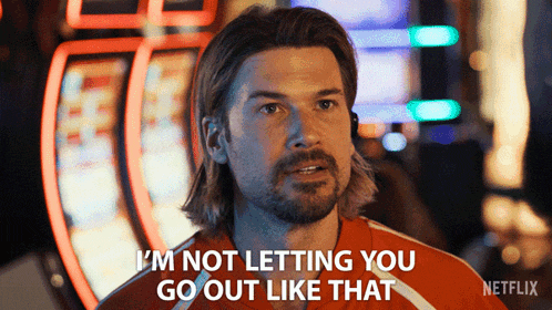 a man with long hair and a beard says " i 'm not letting you go out like that "