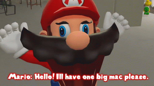 Smg4 Mario GIF - Smg4 Mario Big Mac GIFs