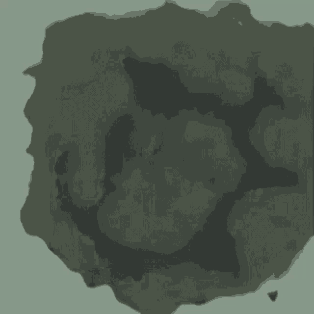 a drawing of a circle in the middle of a green background