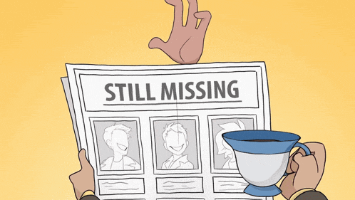 a cartoon character is smiling and holding a newspaper with the words hello chat written below him