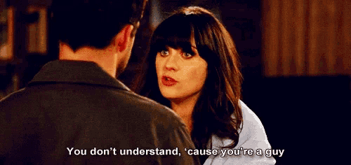 a man and woman are talking and the woman says " you don 't understand "