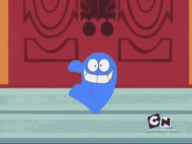 a cartoon character with a cn logo on the bottom