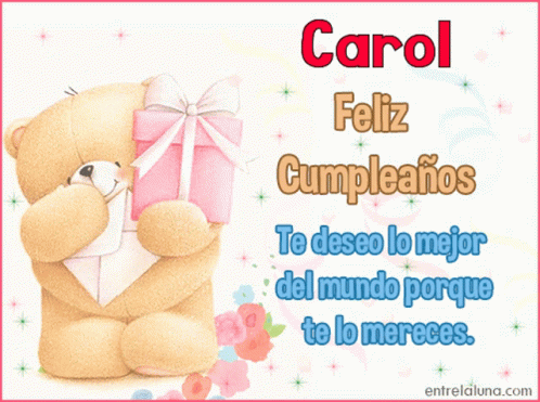 Carol Feliz Cumpleanos GIF - Carol Feliz Cumpleanos Happy Birthday GIFs