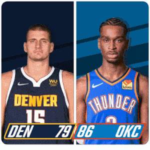 Denver Nuggets (79) Vs. Oklahoma City Thunder (86) Third-fourth Period Break GIF - Nba Basketball Nba 2021 GIFs