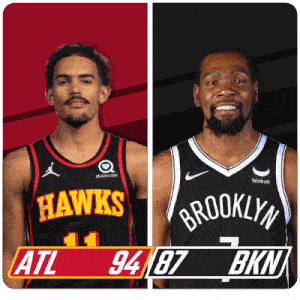 Atlanta Hawks (94) Vs. Brooklyn Nets (87) Third-fourth Period Break GIF - Nba Basketball Nba 2021 GIFs