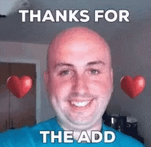 Thanks For The Add Hearts GIF - Thanks For The Add Hearts GIFs