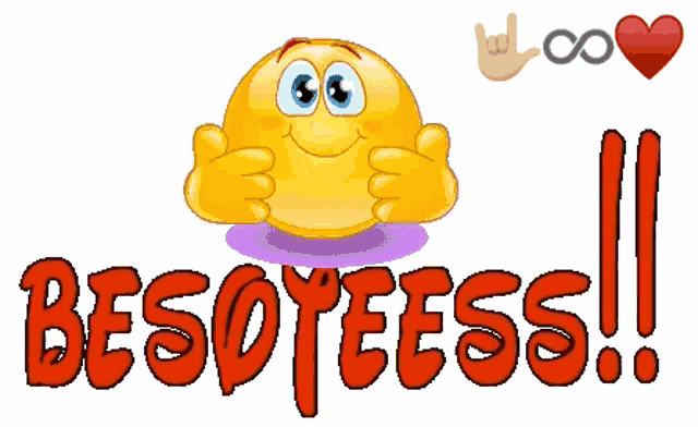 a smiley face giving a thumbs up with the words besoteess