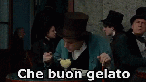 Giacomo Leopardi Gelato Buon Gelato Cibo Mangiare  Il Giovane Favoloso GIF - Giacomo Leopardi Ice Cream Food GIFs