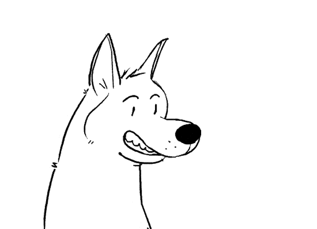 a black and white drawing of a cartoon cat with a cigarette in its mouth .