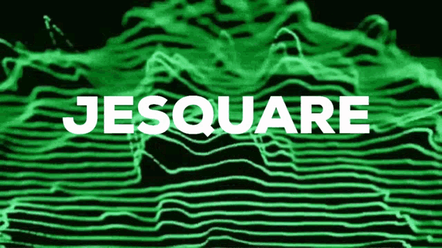 a green background with the word jesquare in white letters