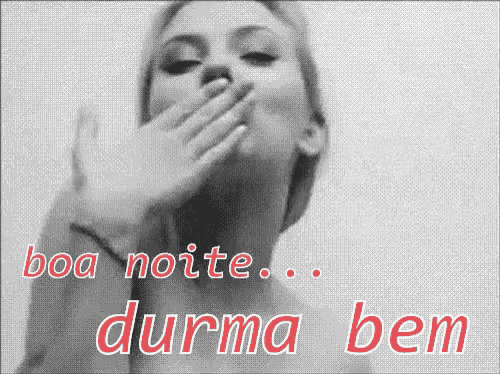 a black and white photo of a woman with the words boa noite durma bem on the bottom