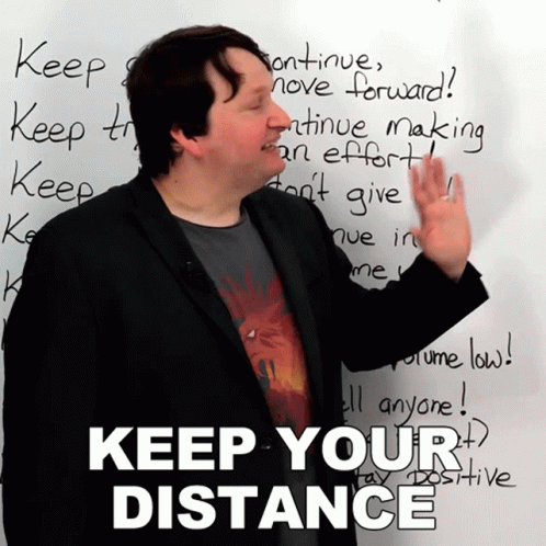 Keep Your Distance Alex GIF - Keep Your Distance Alex Engvid GIFs