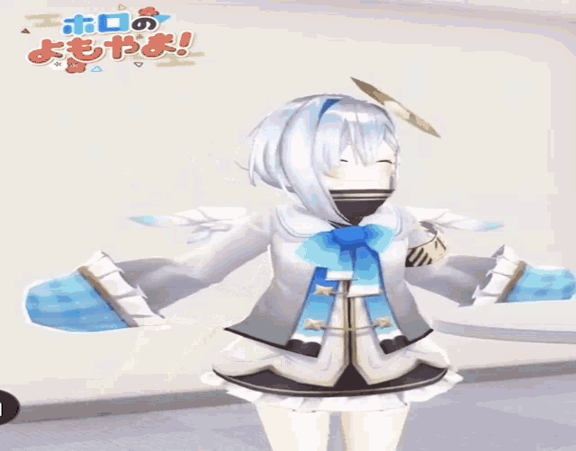 a cartoon character is standing in front of a sign that says ' i 'm a girl ' on it
