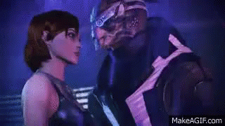Space Romance - Romance GIF - Romance Mass Effect Garrus Vakarian GIFs