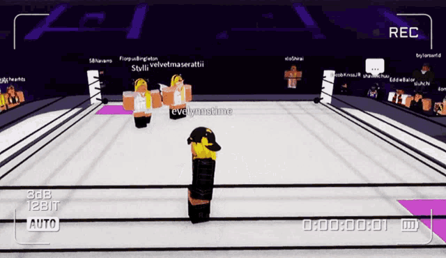 a screenshot of a video game shows a person named evelynnshine