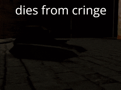 a poster that says dies from cringe with a picture of a fire