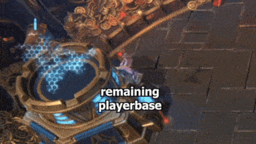 a screenshot of a video game with the words 2.0 remaining playerbase on the bottom