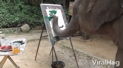 Art Painting GIF - Art Painting Elephant GIFs