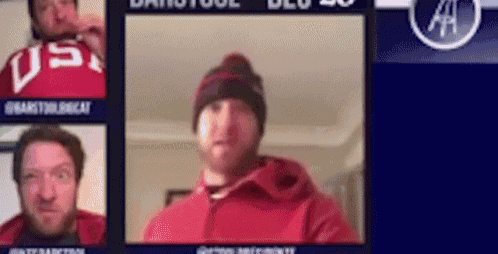 a man wearing a red shirt that says usa