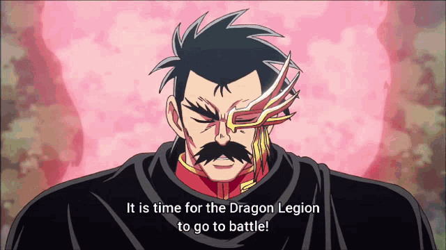 a cartoon character says it is time for the dragon legion to go to battle ..