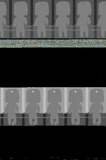 a row of silhouettes of teddy bears are on a black background