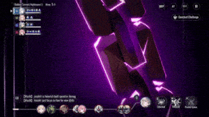 a screenshot of a video game shows a girl with white hair and red eyes