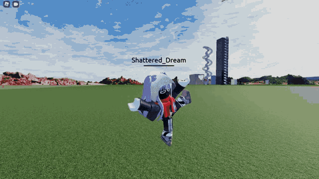 a person in a video game with the name shattered_dream
