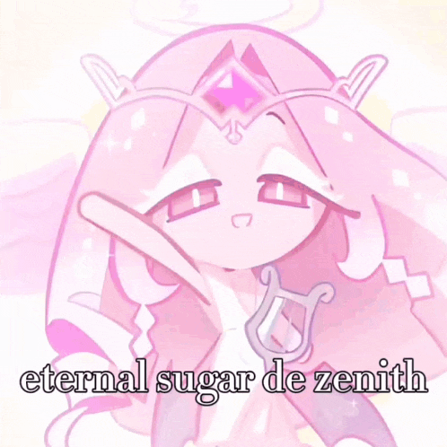 a picture of a cartoon character with the words eternal sugar de zenith on it