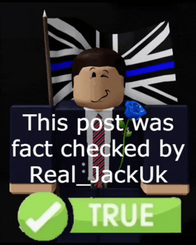 a man in a suit and tie is holding a british flag and a blue rose