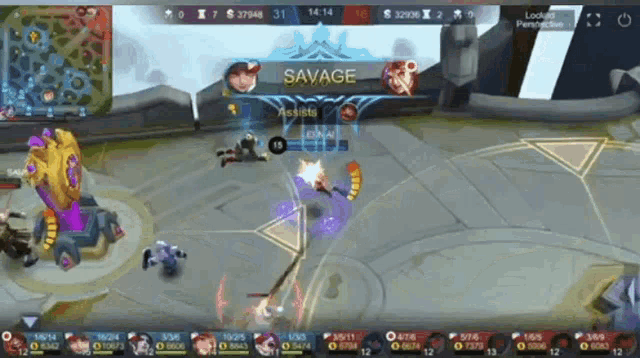 a screenshot of a video game with the word savage on the bottom