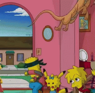 Simpsons Anime GIF - Simpsons Anime Pikachu GIFs