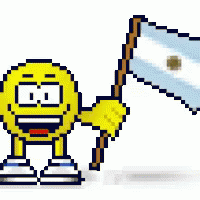 Vamos Argentina White Flag Emoji GIF