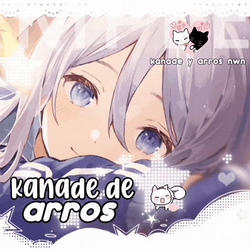a picture of a girl with kanade de arros written below her