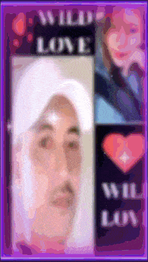 a picture of a man and a woman with the words " wild love " on the top