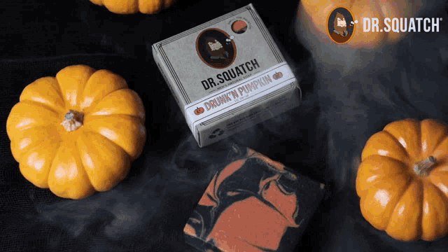 a box of dr. squatch drunk 'n ' pumpkin soap